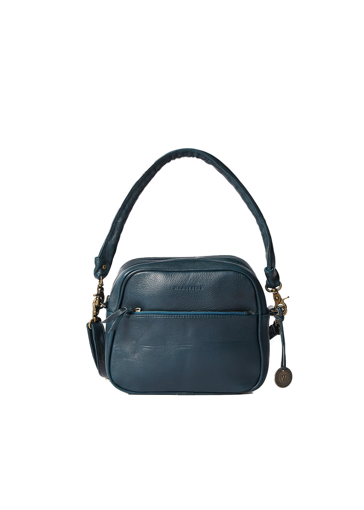 The horse double online zip cross body bag