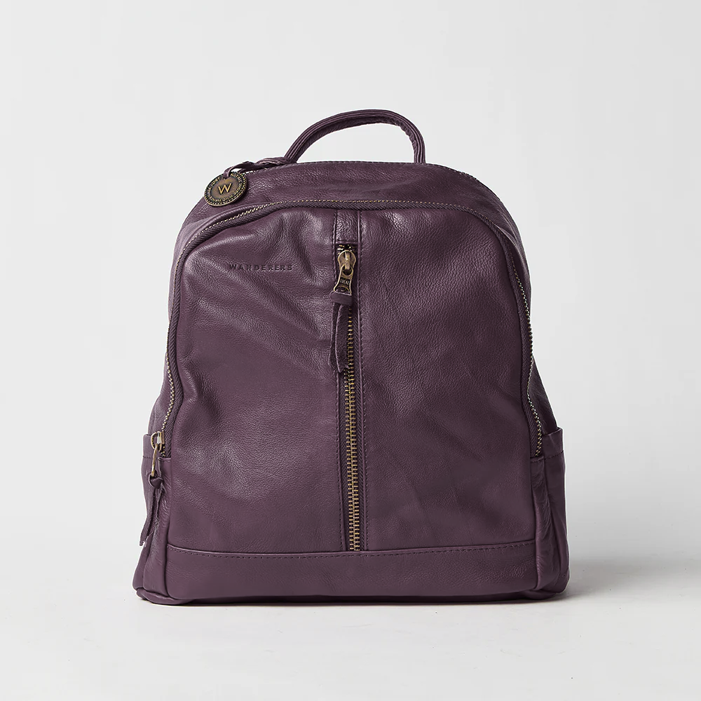 Wanderers Noosa Backpack Whiskey Brown Leather Rucksack Bag The Noosa Backpack – The Wanderers Travel Co. US main image 4