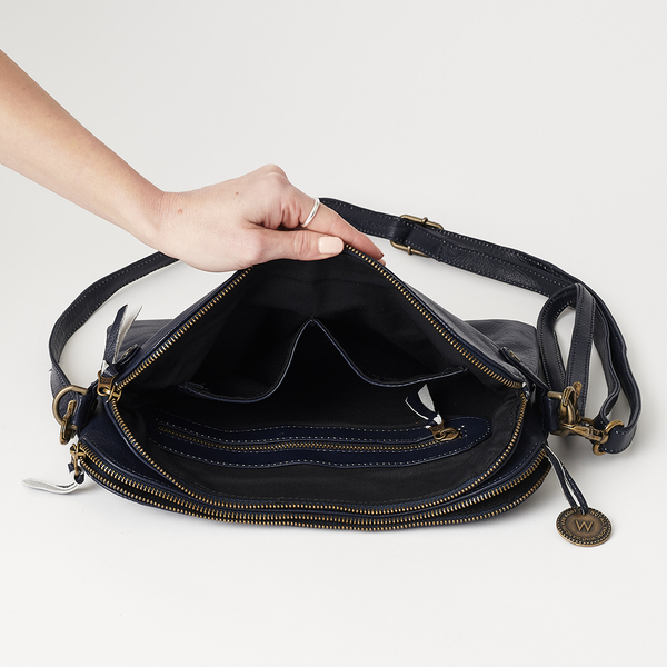 Mini venice grained leather crossbody bag hot sale