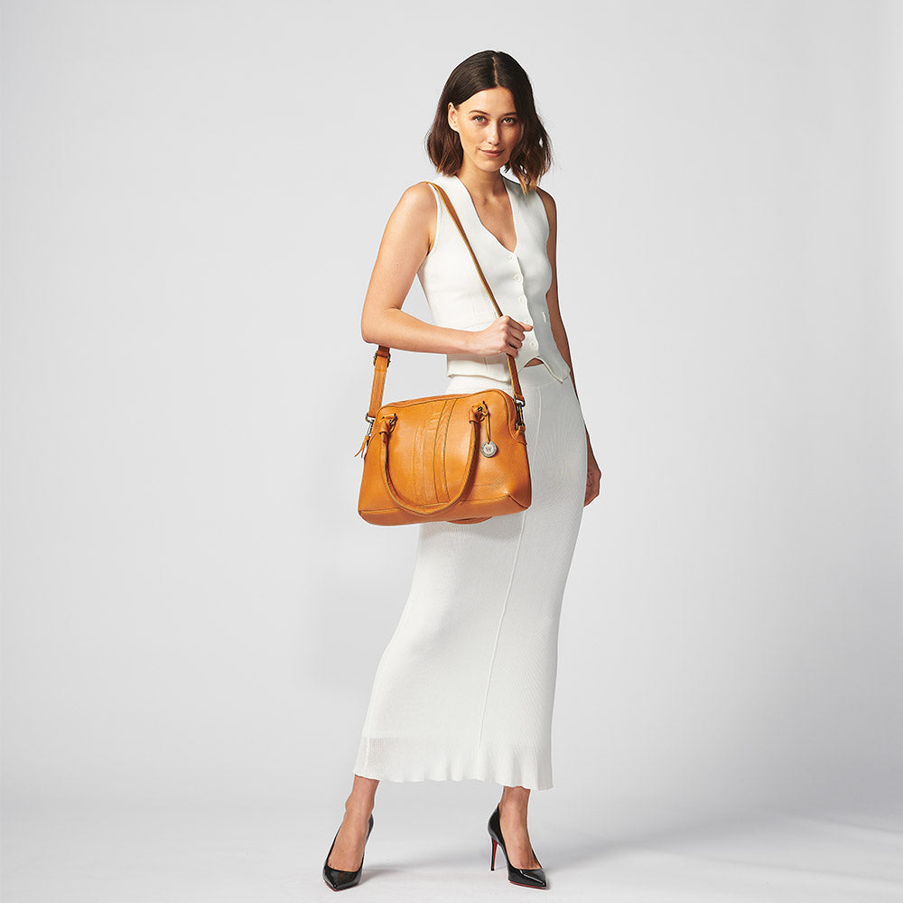 Ryder satchel online tan