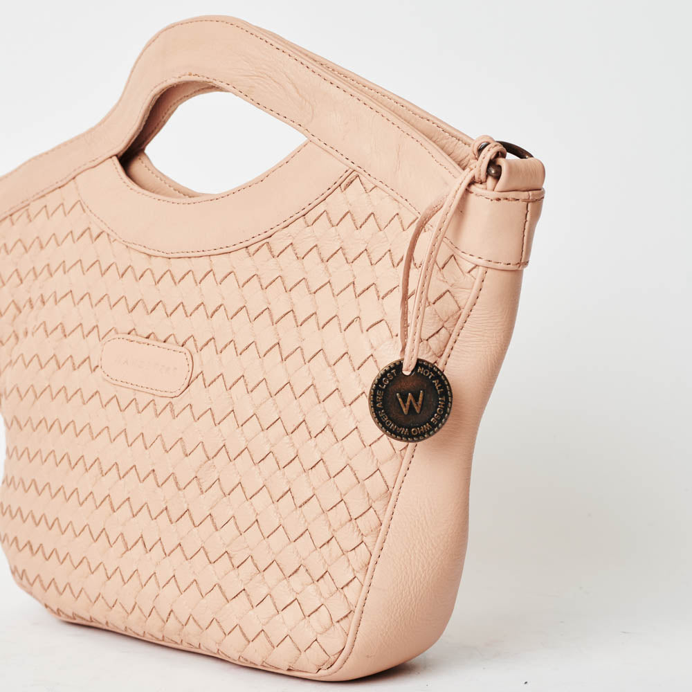 Cara woven clearance crossbody bag