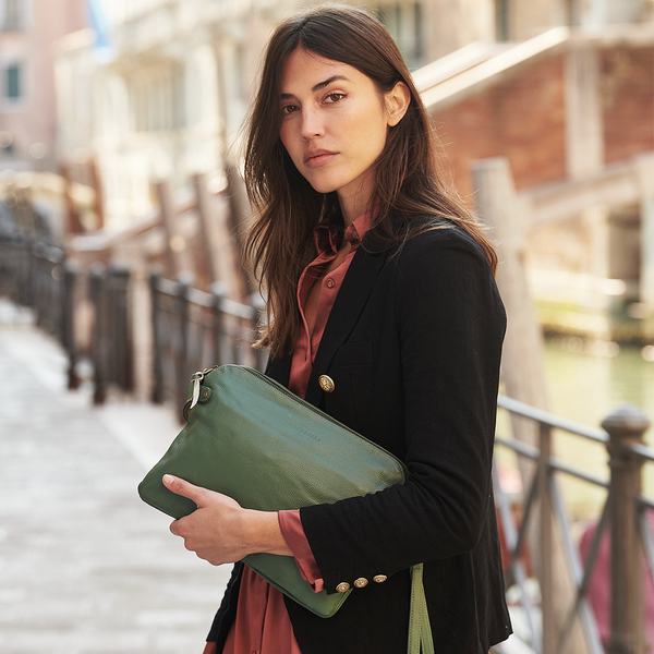 French navy 2025 clutch bag